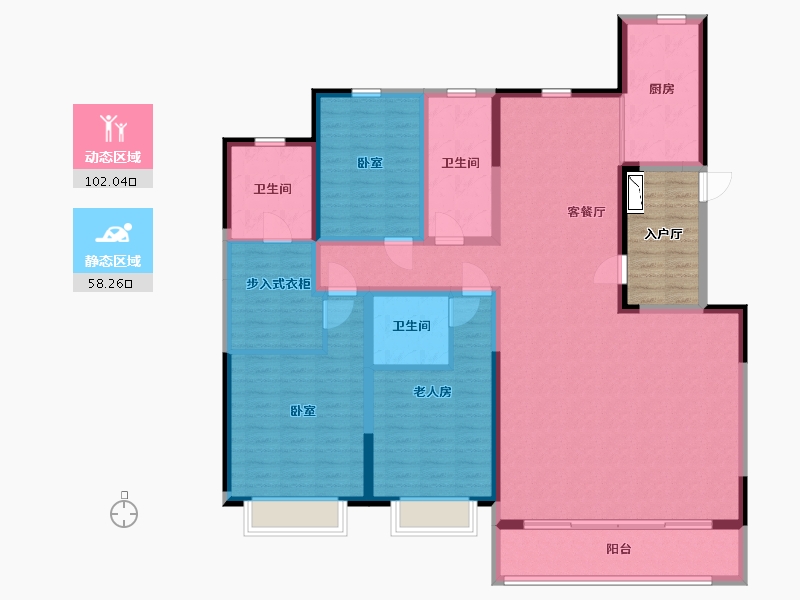 山西省-太原市-太原绿地城-151.52-户型库-动静分区