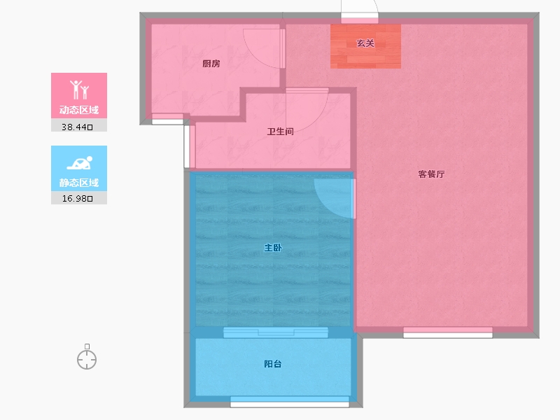 浙江省-台州市-国强江南宁溪-50.19-户型库-动静分区