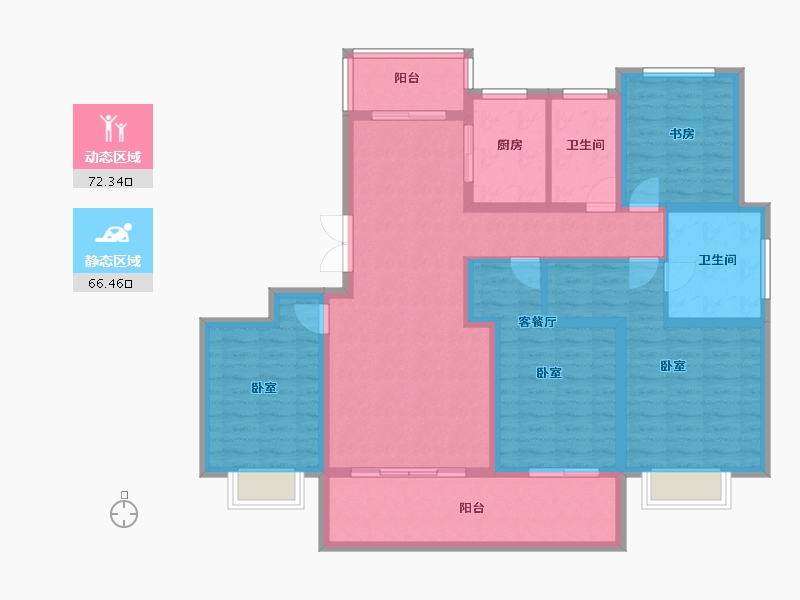 江苏省-盐城市-慧学铭苑-124.00-户型库-动静分区