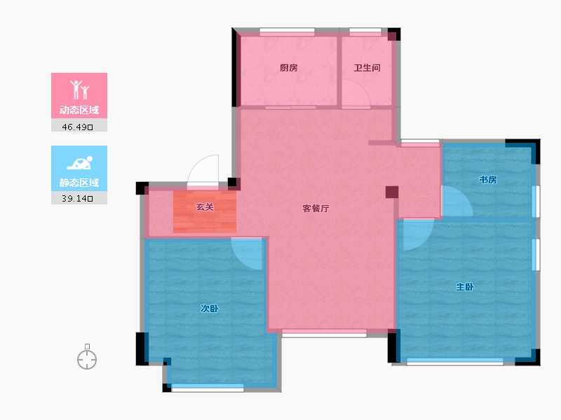 浙江省-台州市-景瑞·枫云府-78.07-户型库-动静分区