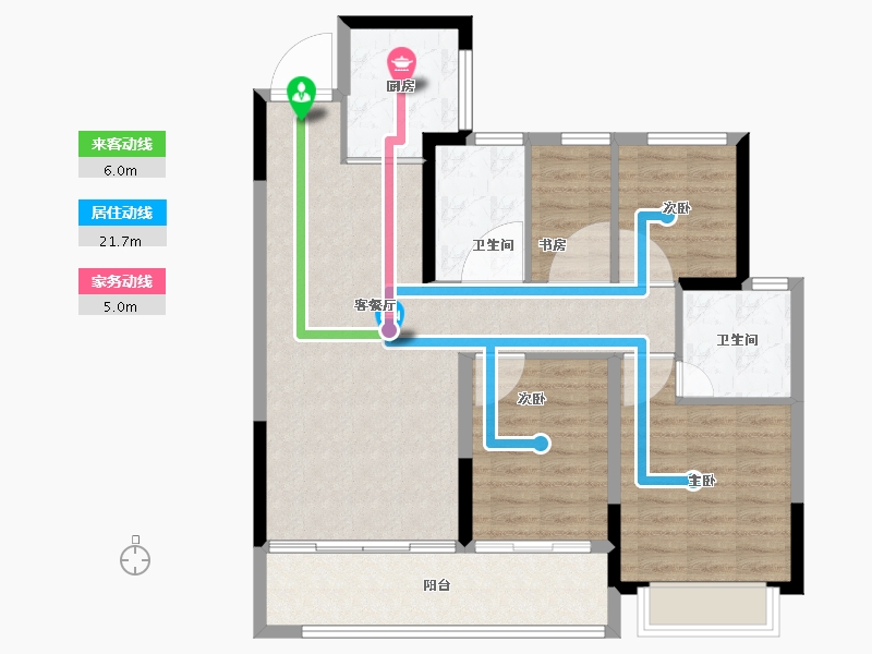 江苏省-徐州市-中国中铁陆港城-94.06-户型库-动静线