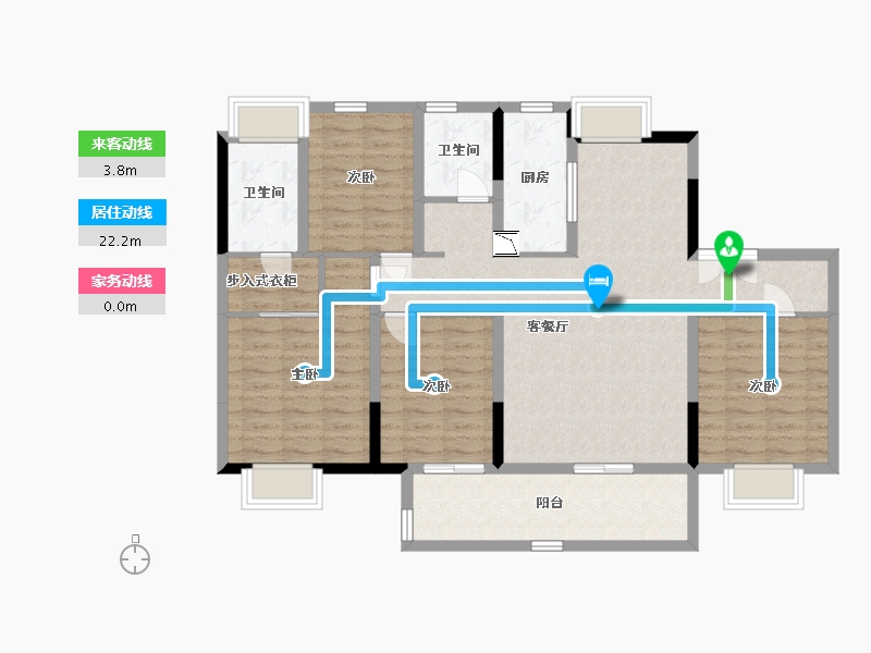 江苏省-南通市-观澜台-110.00-户型库-动静线