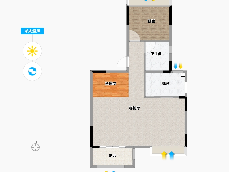 江苏省-镇江市-融创银城·滴翠园-120.01-户型库-采光通风