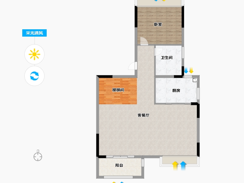 江苏省-镇江市-融创银城·滴翠园-112.99-户型库-采光通风