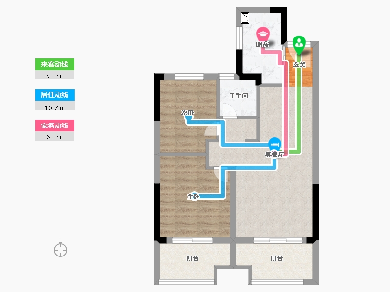 江苏省-南京市-四季金辉观岚-61.99-户型库-动静线