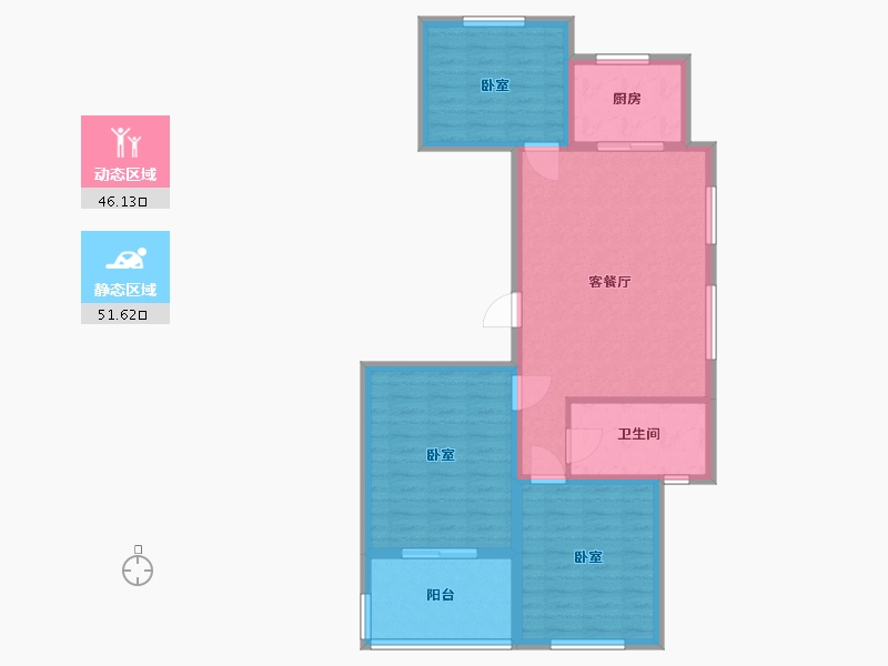 江苏省-镇江市-天怡·南郡-88.00-户型库-动静分区