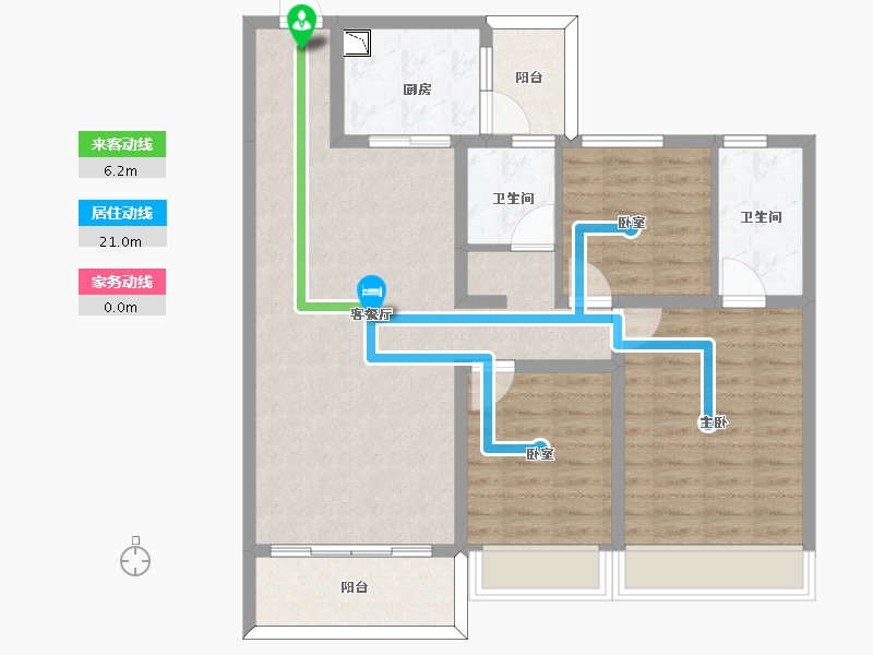 江苏省-南京市-碧桂园世纪城邦-94.00-户型库-动静线