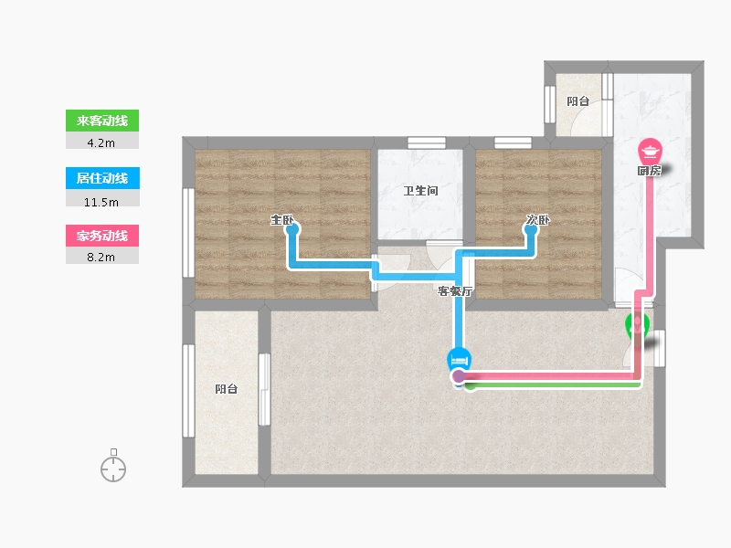 青海省-西宁市-紫御蘭庭-68.23-户型库-动静线