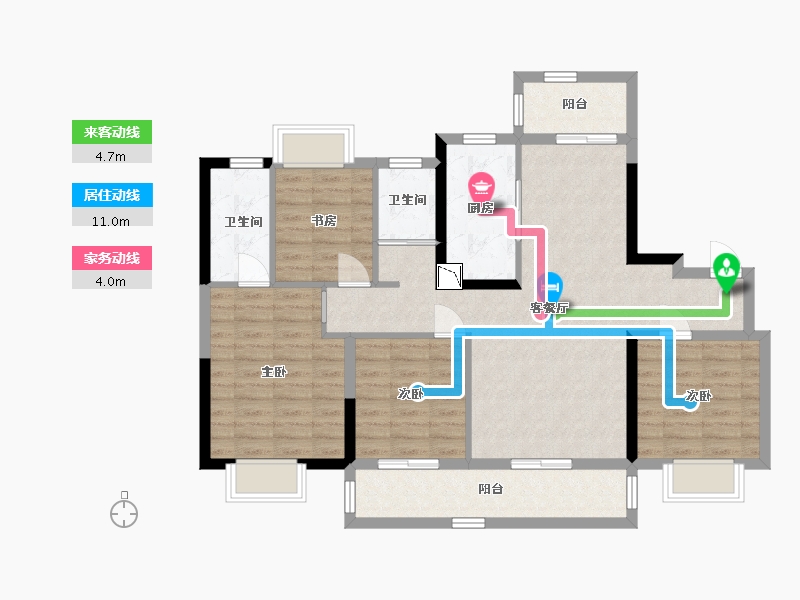 江苏省-南通市-碧桂园颐和江山-99.99-户型库-动静线