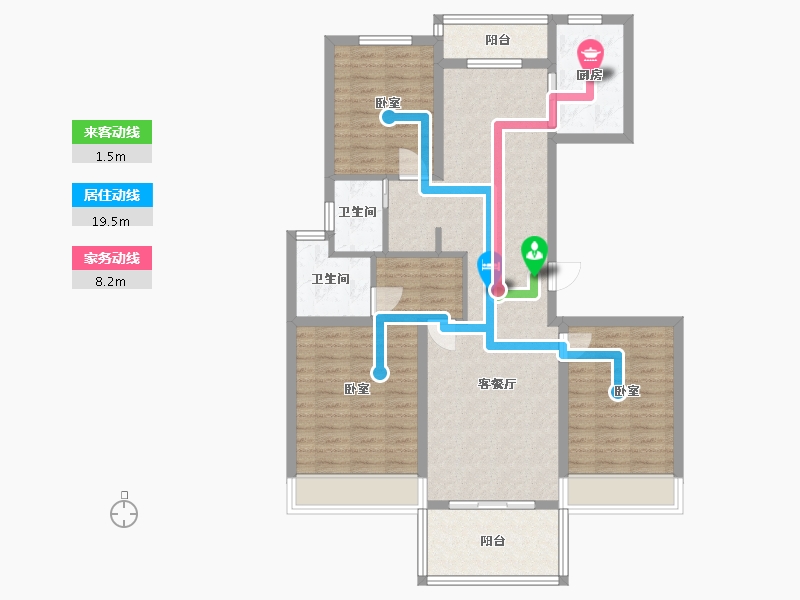 江苏省-镇江市-天怡·南郡-101.01-户型库-动静线