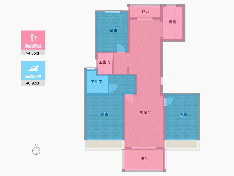 江苏省-镇江市-天怡·南郡-101.01-户型库-动静分区