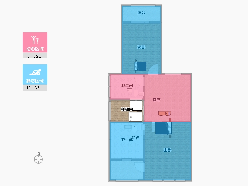 江苏省-扬州市-碧玉园-189.00-户型库-动静分区