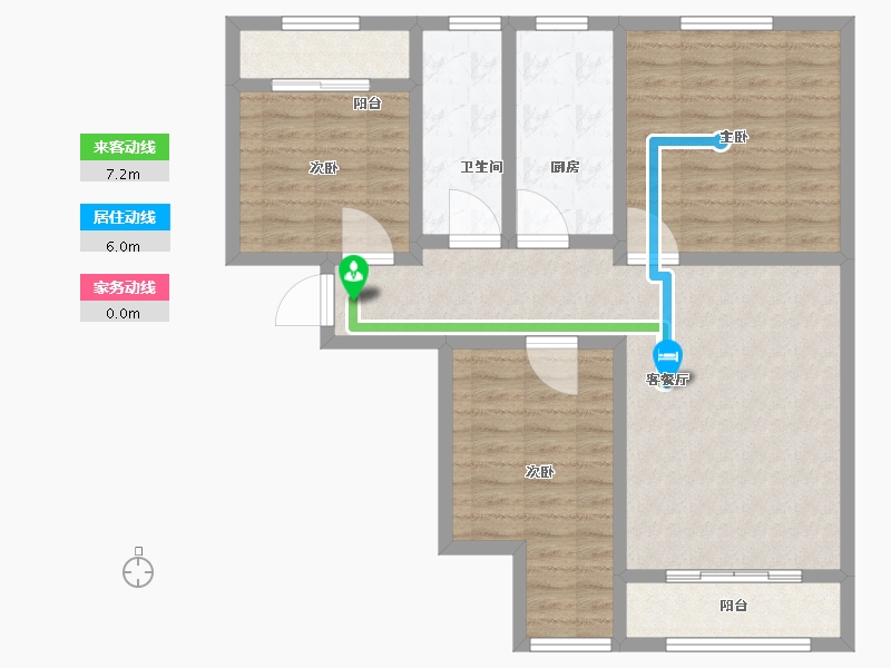 甘肃省-兰州市-九洲城二期-92.10-户型库-动静线