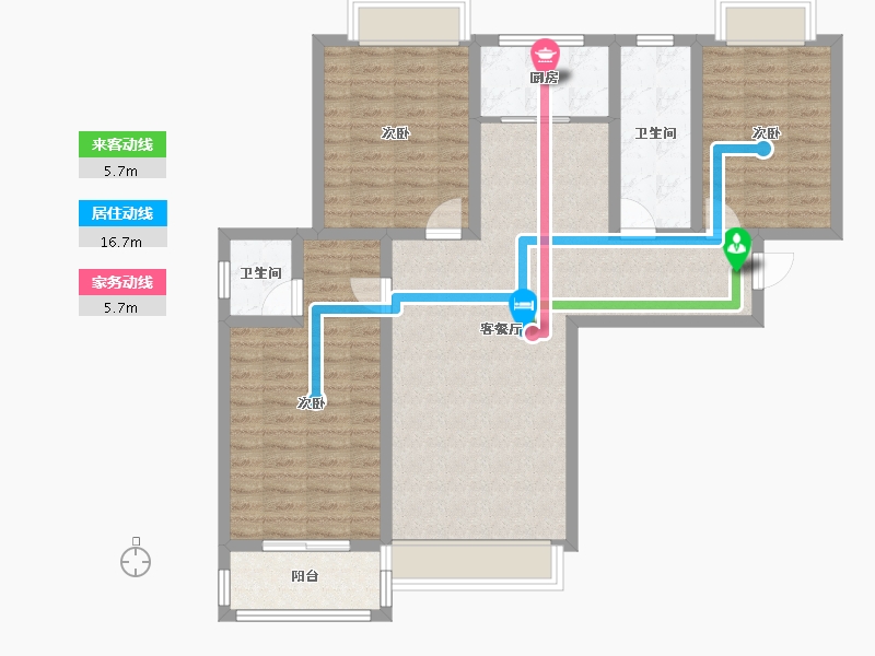 陕西省-安康市-金力源名苑-99.99-户型库-动静线