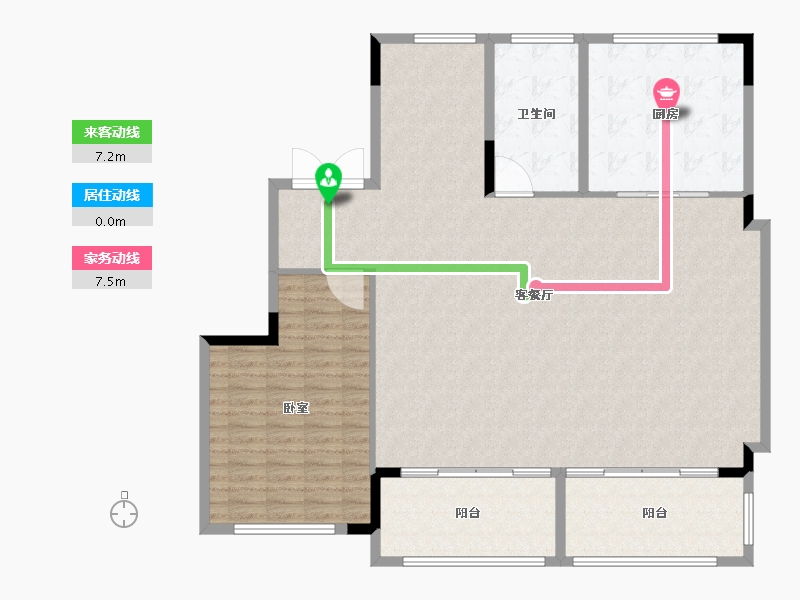 江苏省-南京市-绿城云栖玫瑰园-148.00-户型库-动静线