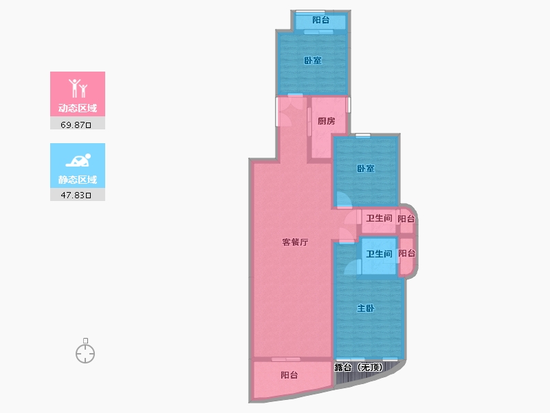 浙江省-杭州市-千岛湖绿城桂语江南-107.28-户型库-动静分区