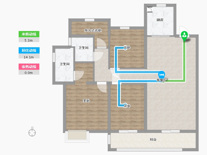 江苏省-南通市-阳光城海悦府-114.00-户型库-动静线