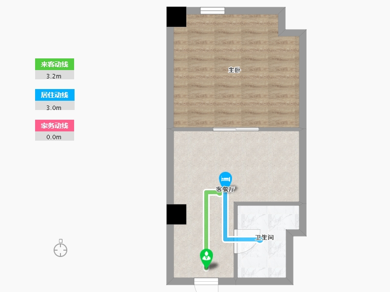 江苏省-南通市-罗缦广场-41.00-户型库-动静线