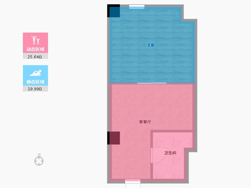 江苏省-南通市-罗缦广场-41.00-户型库-动静分区