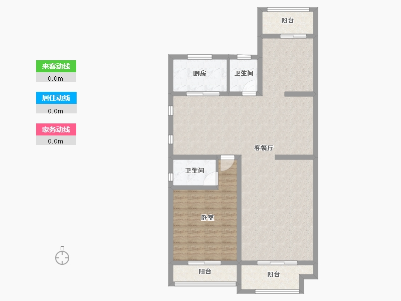 江苏省-泰州市-圆融杏港花苑-103.87-户型库-动静线