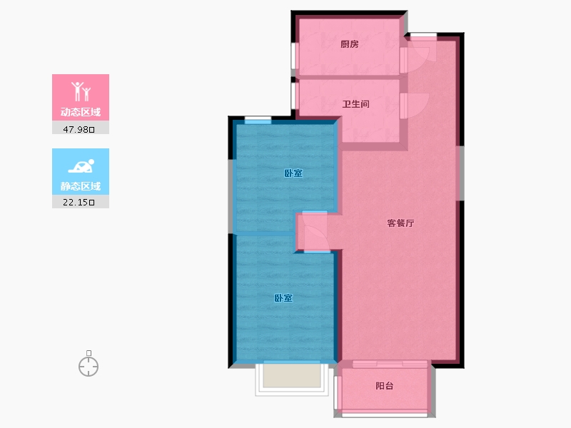 山西省-太原市-太原绿地城-62.34-户型库-动静分区