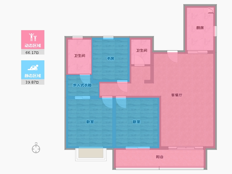 山西省-太原市-太原绿地城-94.30-户型库-动静分区