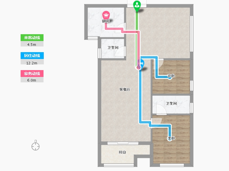 陕西省-安康市-香城艺境-80.98-户型库-动静线