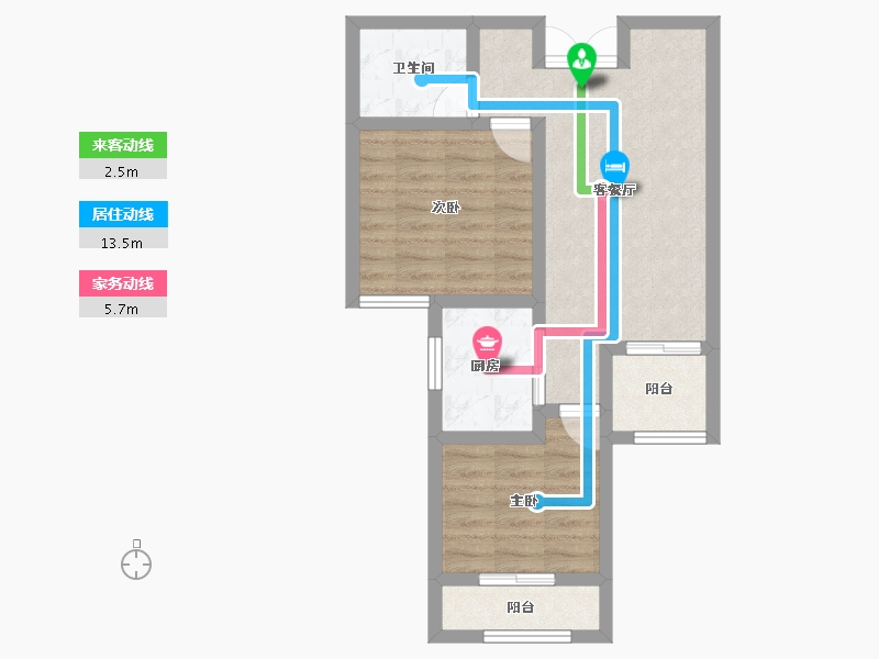 甘肃省-兰州市-九洲城二期-56.12-户型库-动静线