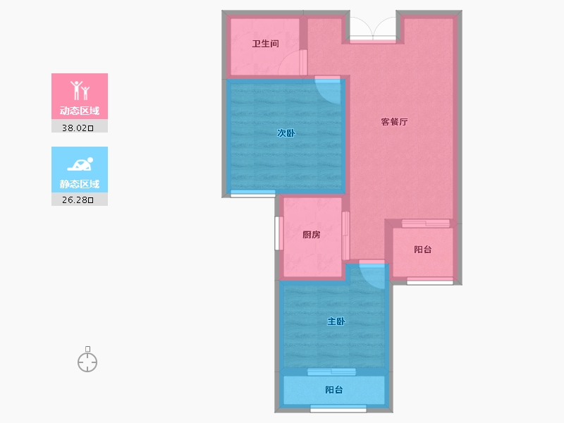 甘肃省-兰州市-九洲城二期-56.12-户型库-动静分区