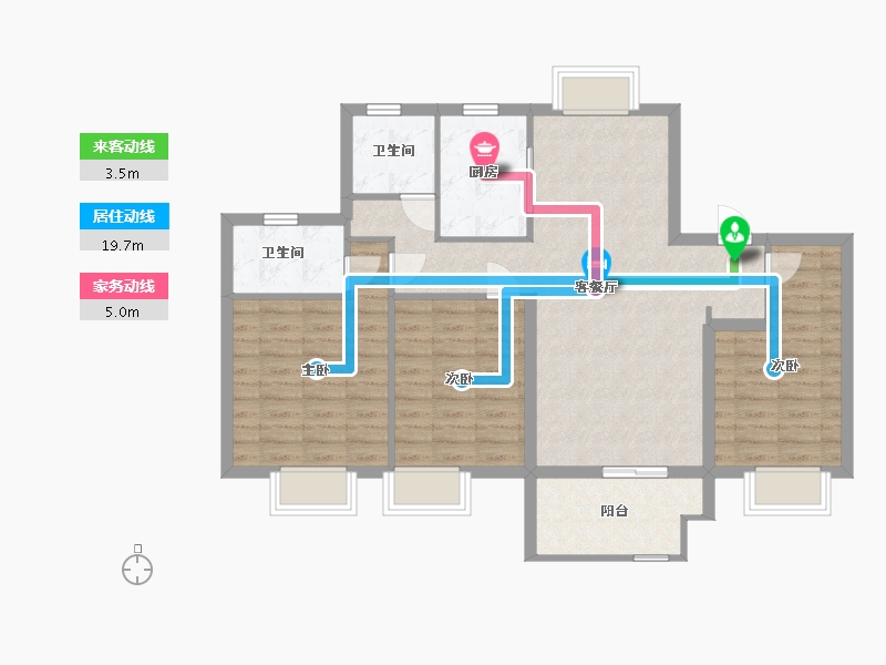 江苏省-南通市-悦湖四季-92.00-户型库-动静线