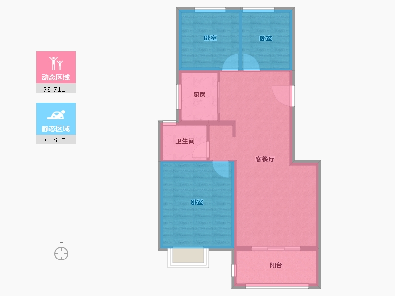 江苏省-盐城市-南海壹号湖畔-78.00-户型库-动静分区