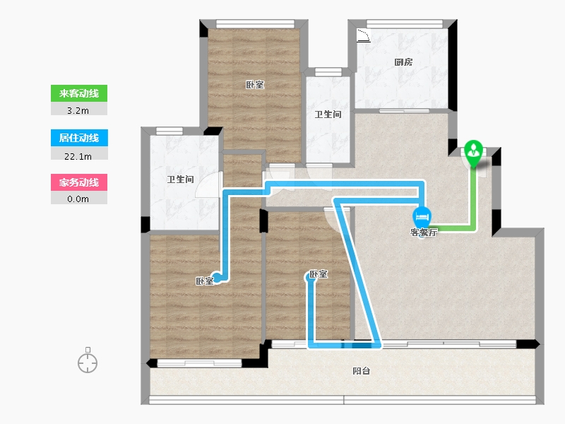 浙江省-杭州市-桃李春风·如山-98.00-户型库-动静线