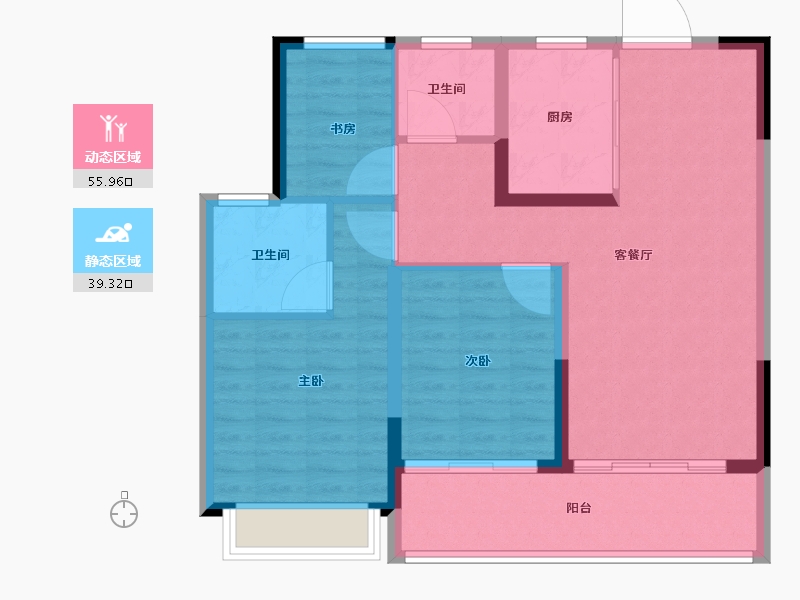 江苏省-徐州市-中国中铁陆港城-86.00-户型库-动静分区