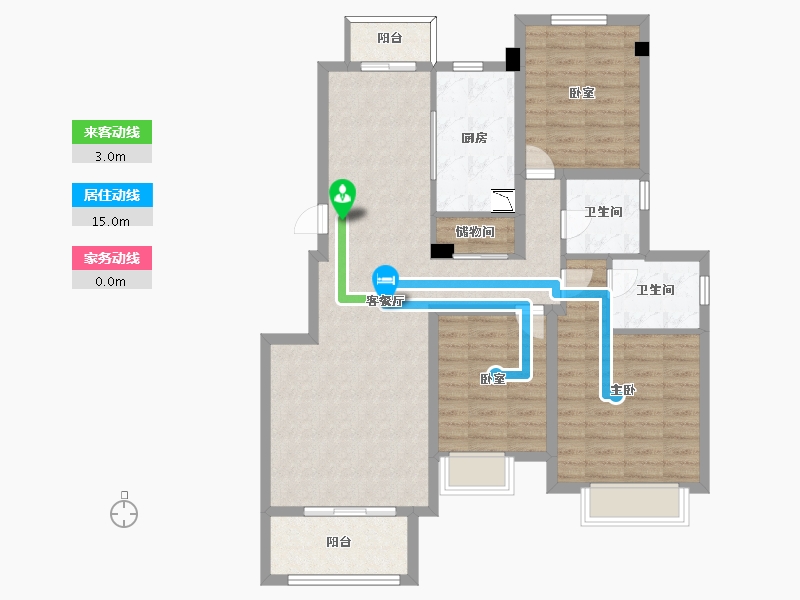 江苏省-无锡市-复地公园城邦达令港-98.13-户型库-动静线