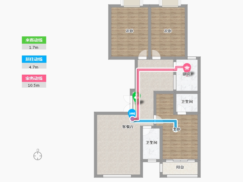 陕西省-安康市-金力源名苑-103.22-户型库-动静线