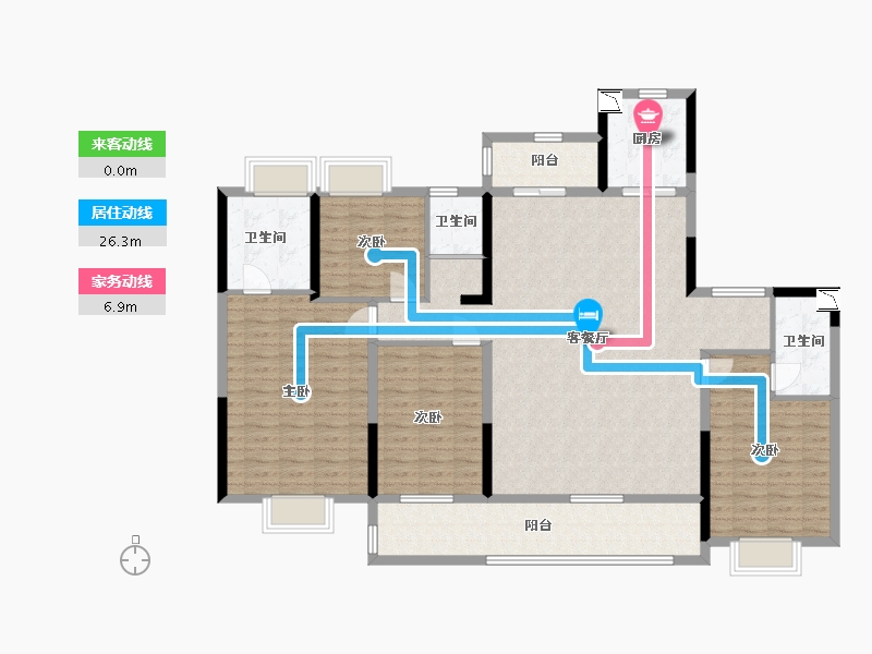 江苏省-南通市-碧桂园颐和江山-150.00-户型库-动静线