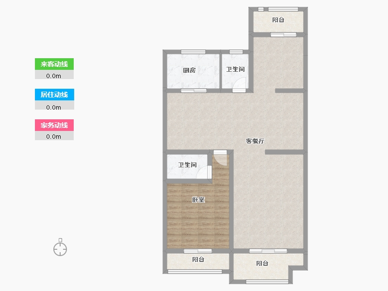 江苏省-泰州市-圆融杏港花苑-103.82-户型库-动静线