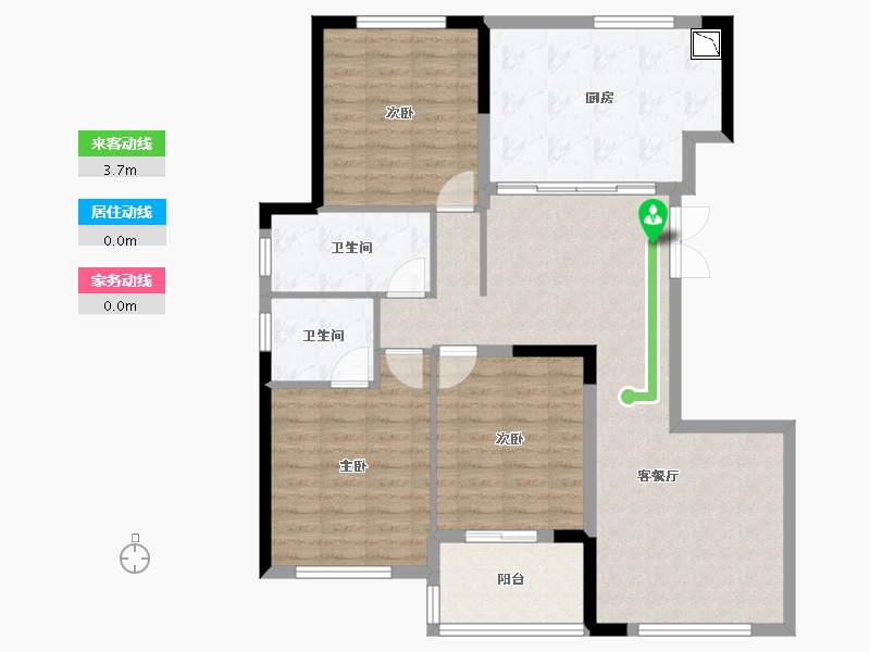 陕西省-安康市-香城艺境-103.07-户型库-动静线