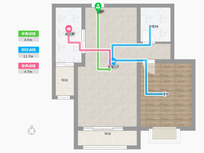 甘肃省-兰州市-九洲城二期-65.06-户型库-动静线