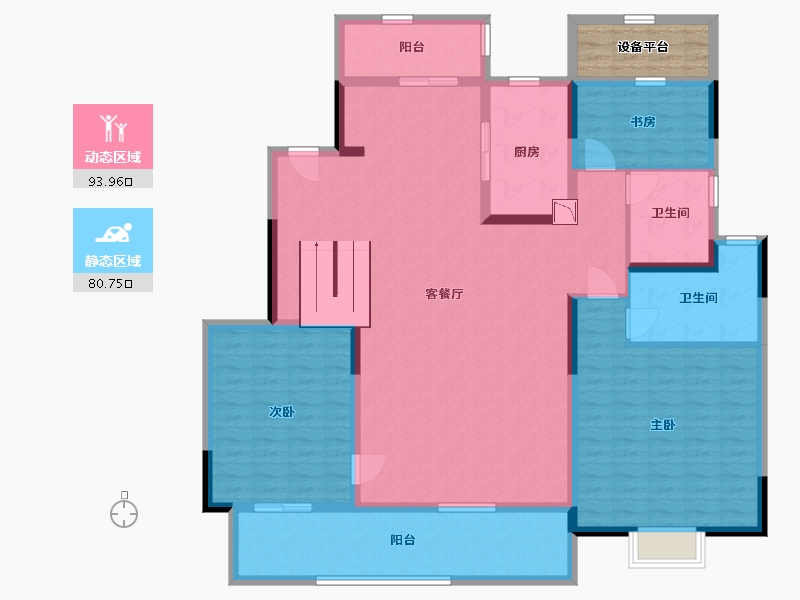 江苏省-南通市-九溪源著-164.00-户型库-动静分区