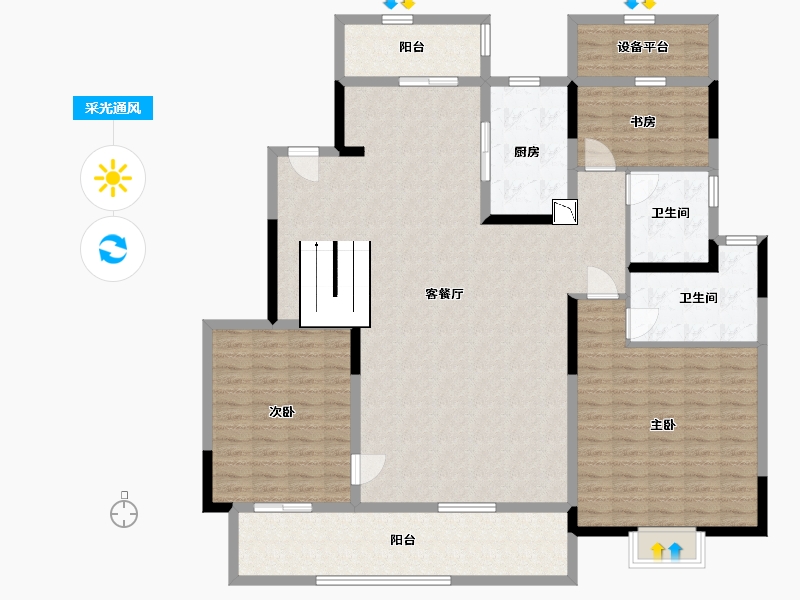 江苏省-南通市-九溪源著-164.00-户型库-采光通风