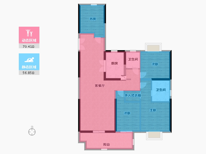 江苏省-南通市-海安万达广场-114.00-户型库-动静分区