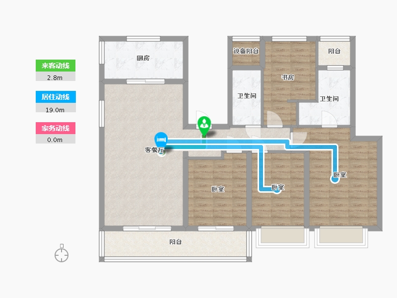 浙江省-宁波市-铂橙+-110.00-户型库-动静线