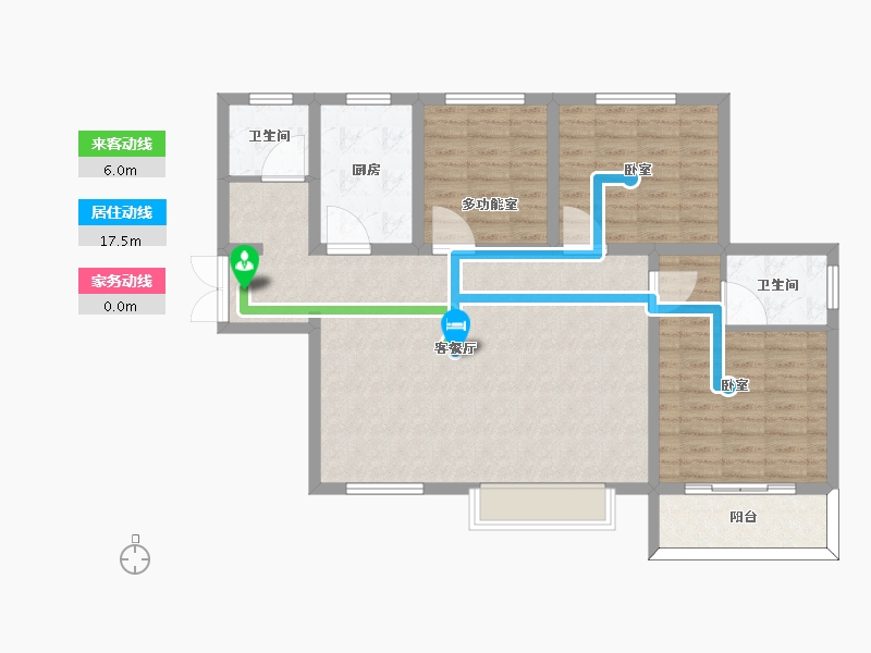 陕西省-宝鸡市-笙箫鹂苑-103.24-户型库-动静线