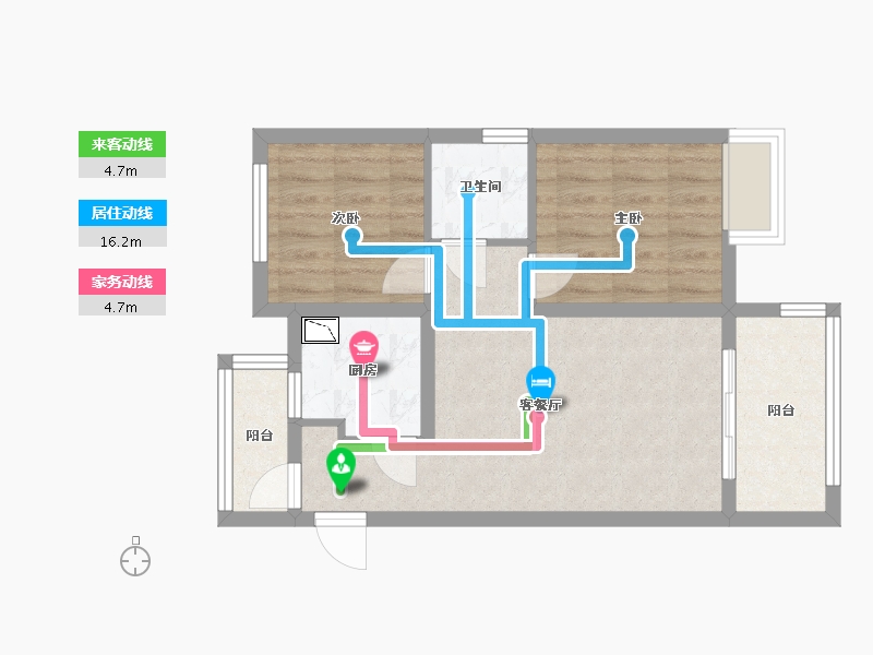 四川省-成都市-新悦府-53.44-户型库-动静线