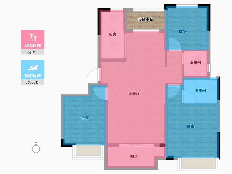 浙江省-湖州市-海伦堡海伦湾-83.01-户型库-动静分区