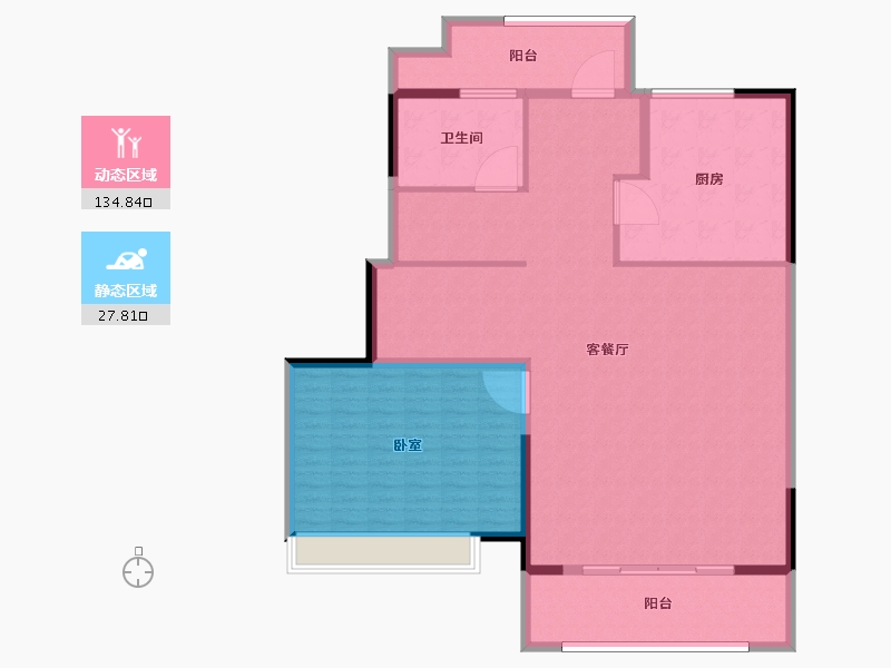 江苏省-南京市-江山大境-150.01-户型库-动静分区