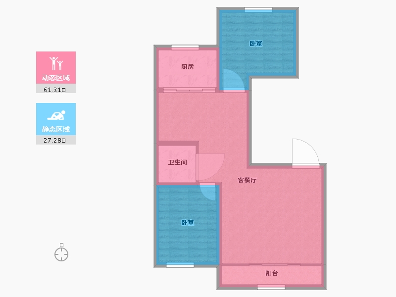 宁夏回族自治区-银川市-国金名城-80.00-户型库-动静分区