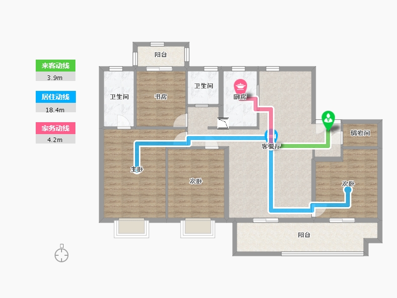 江苏省-南通市-阳光城西欧·文澜府-122.00-户型库-动静线