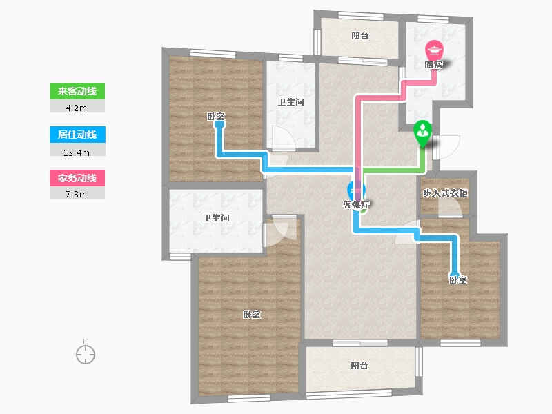 浙江省-温州市-金泉颐和原著-114.00-户型库-动静线